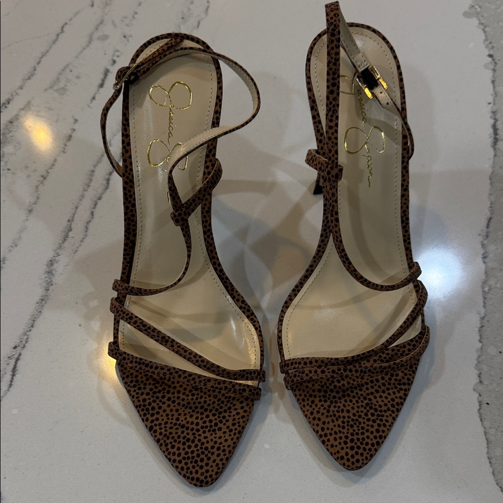 Jessica Simpson Brown Strappy Heels